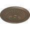 Ekena Millwork Juniper Ceiling Medallion (Fits Canopies up to 7"), Hand-Painted Warm Silver, 36"OD x 1 1/2"P CM36JUWSS - alternate 2
